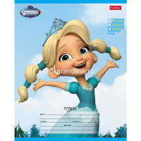 Тетрадь А5 18л клетка "Снежная королева" на скобе 5 дизайнов 18Т5В1/065913 от магазина "Карандаш"