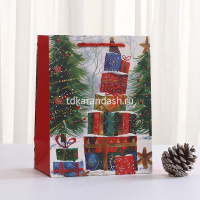 Пакет подарочный "Новый год" 32х26х10см 4 вида Y10549-24 от магазина "Карандаш"