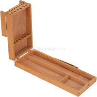 Этюдный ящик №1 35х14х5,7см с пеналом для кистей и красок, дерево 1601269-1 от магазина "Карандаш"