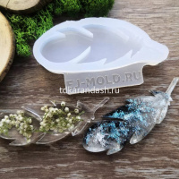 Молд силиконовый "Перо" 70х23х6мм МБ00002 от магазина "Карандаш"