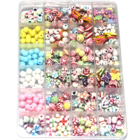 Набор бусин для творчества 19х13см, размер ассорти, в пластиковом футляре M-10046 от магазина "Карандаш"