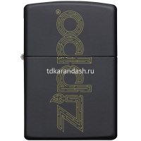 Зажигалка "Zippo Design" 38x13x57мм латунь/сталь, чёрная, матовая 49598/60286 от магазина "Карандаш"