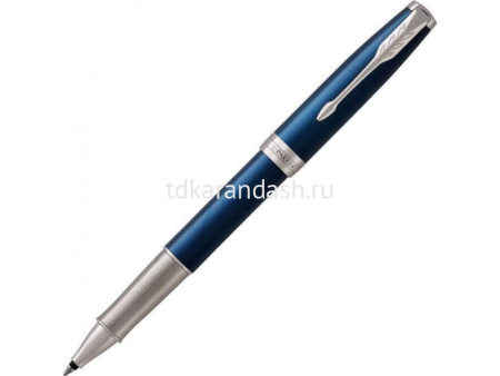 Ручка РЧ "Parker Sonnet Subtle Blue Lacquer CT" F черный 1948087