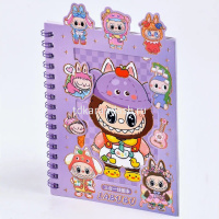 Блокнот 110х163мм 16л "Зубастик" клетка, 8 листов с наклейками, на спирали, 4 дизайна M-3300 от магазина "Карандаш"