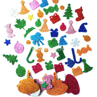 Наклейки фигуры с блестками 8 видов Y4326-16 от магазина "Карандаш"