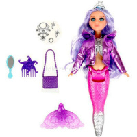 Русалка 32см с сумочкой, расческой и урашениями, розовая, пластик/текстиль LGM-H1-02-BB от магазина "Карандаш"