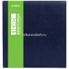 Визитница 320 визиток 24х25х3см на кольцах, пвх, синяя 2115-101