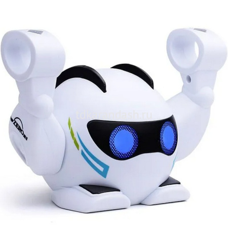 Робот р/у "Вилли" 14,5х8х10,5см пластик (подсветка глаз, кувырки, мелодия) K24 от магазина "Карандаш"