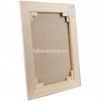 Холст на подрамнике 60х80см 235г/м2, 100% лен, среднее зерно 4610003283742 от магазина "Карандаш"