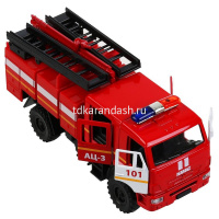 Картинка Машина "Kamaz. Пожарная 43502" инерционная, металл 15см (открывающиеся двери) KAM43502-15FIR-RD от магазина "Карандаш" Машина "Kamaz. Пожарная 43502" инерционная, металл 15см (открывающиеся двери) KAM43502-15FIR-RD от магазина "Карандаш"