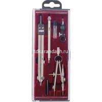 Картинка Готовальня 6 предметов (циркуль, кронциркуль, удлинитель, отвертка, держатель, грифель) 6902 от магазина "Карандаш" Готовальня 6 предметов (циркуль, кронциркуль, удлинитель, отвертка, держатель, грифель) 6902 от магазина "Карандаш"