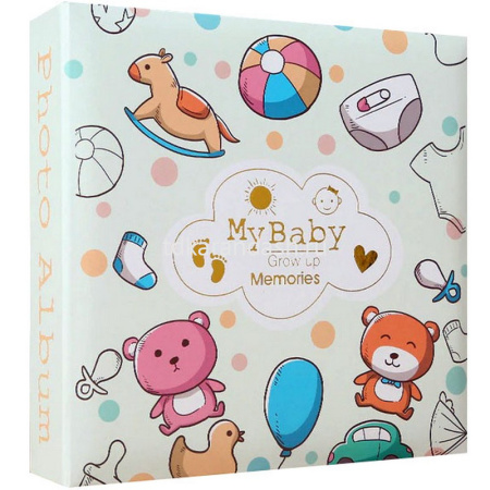 Фотоальбом 200 фото 10*15см "Детский" 22х22,3х5см 2 вида HD2201Z от магазина "Карандаш"