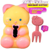 Игрушка-антистресс сквиш "Кошка" 8х6см с рыбкой и вилкой Y11020-24 от магазина "Карандаш"