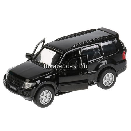 Машина "Mitsubishi Pajero" черная, инерционная, металл 12см (открывающиеся двери) SB-17-61-MP-N(BL) от магазина "Карандаш"