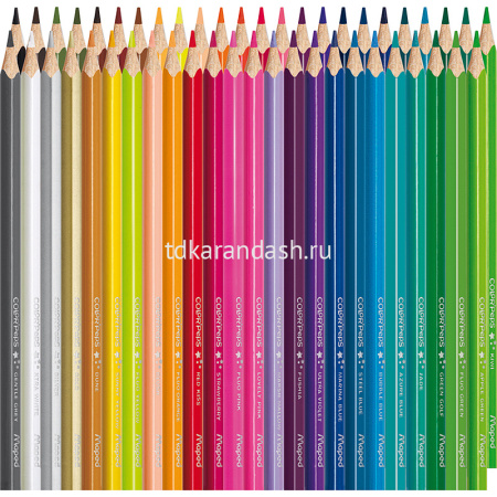 Карандаши 48 цветов "Color'Peps" трехгранные дерево, картон 832048 от магазина "Карандаш"