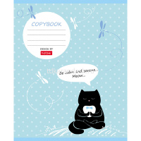 Тетрадь А5 18л клетка "Кот ТУТ!" на скобе 5 дизайнов 18Т5В1/057244 от магазина "Карандаш"