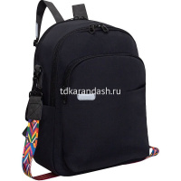 Рюкзак-сумка 37,5х29х15см, 630гр, 3 отделения, 3 кармана, черный RD-546-1/1 от магазина "Карандаш"