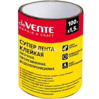 Клейкая лента 100мм х 1,5м "Repair & Craft" 0,52мм черная прочная водонепроницаемая от магазина "Карандаш"