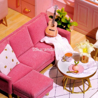 Конструктор "Румбокс. Кукольный домик" 24,5х20,5х15см 2 этажа (пластик, дерево, свет) SG2283 от магазина "Карандаш"