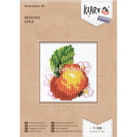 Набор для вышивания "Яблочко" 8х9см (канва, нитки, бисер, игла, схема) 7-108 от магазина "Карандаш"