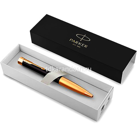 Ручка РШ "Parker Urban Core K314 Muted Black GT" M синяя в подарочной коробке CW2143640 от магазина "Карандаш"