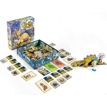 Игра настольная "Не буди дракона" 24х24см (61 карта, жетоны, песочные часы, фигурка) PG-17600 от магазина "Карандаш"