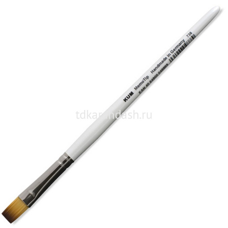 Кисть синтетика плоская №14 короткая ручка (511.54.11) K-MBF 14