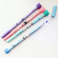 Ручка гелевая пиши-стирай "Котенок" 0,5мм синяя, ассорти 279/YZ2268 от магазина "Карандаш"