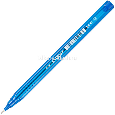 Ручка шариковая "Every" 0.7мм синяя, треугольный корпус, синий корпус EQ9-BL