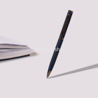 Ручка шариковая "Firenze" 1мм синяя, автомат, синий металлический корпус 20-0299 от магазина "Карандаш"