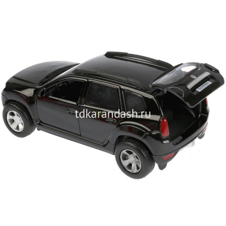 Машина "Renault Duster" черная, инерционная, металл 12см (открывающиеся двери) DUSTER-BK от магазина "Карандаш"