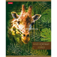 Тетрадь А5 48л клетка "Дикий мир" на скобе 3D фольга матовая ламинация 5 дизайнов 061153 от магазина "Карандаш"