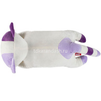 Ленивый кот 22см бело-фиолетовый KSO1 от магазина "Карандаш"