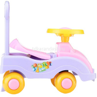 Каталка-автомобиль "001" 46х26х44см розово-фиолетовая, пластик У447 от магазина "Карандаш"