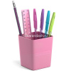 Набор настольный "Base Pastel" 18,5х8х23см 6 предметов, пластик, розовый 53307