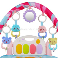 Коврик развивающий 47х36х9см розовый, текстиль/пластик (свет, звук) JB0333576 от магазина "Карандаш"