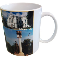 Кружка 350мл "Виды Томска №3. Я люблю Томск! Достопримечательности города" белая, керамика от магазина "Карандаш"