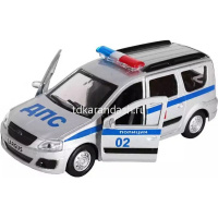 Машина "Lada Largus. Полиция" белая, инерционная, металл 12см (открывающиеся двери) SB-16-47-P-WB от магазина "Карандаш"