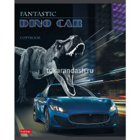 Тетрадь А5 48л клетка "Dino Car" на скобе выборочный лак 5 дизайнов 48Т5вмВ1/062733 от магазина "Карандаш"