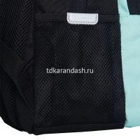 Картинка Рюкзак 30х39х20см, 760гр, 3 отделения, 4 кармана, черный/мятный, с брелком RG-562-2/1 от магазина "Карандаш" Рюкзак 30х39х20см, 760гр, 3 отделения, 4 кармана, черный/мятный, с брелком RG-562-2/1 от магазина "Карандаш"