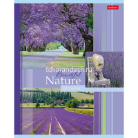 Тетрадь А5 48л клетка "Beautiful nature" на скобе 5 дизайнов 48Т5В1/047042 от магазина "Карандаш"