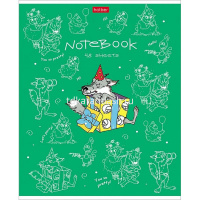 Тетрадь А5 48л клетка "Забавные животные" на скобе 5 дизайнов 48Т5В1/068128 от магазина "Карандаш"