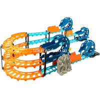 Автотрек 84 детали пластик 55х42х8см (трек, 2 машинки) 2082773/89915 от магазина "Карандаш"