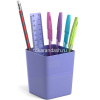Набор настольный "Base Pastel" 18,5х8х23см 6 предметов, пластик, фиолетовый 53308