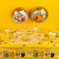 Свечи д/торта 4шт. 7,5см Три Кота, С Днем Варенья! 703054 от магазина "Карандаш"