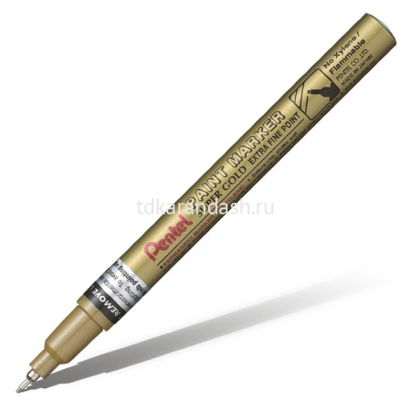 Маркер-краска "Paint" золотой, алюм.корпус, игольчатый наконечник, толщина линии 0,6мм MFP10-X