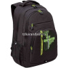 Рюкзак 32х47х17см 832гр, 2 отделения, 4 кармана, черный/салатовый RU-436-2/2