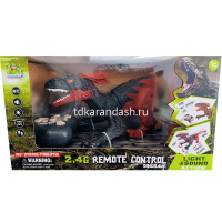 Динозавр р/у 39х14см пластик (свет, звук, движение, пар, usb зарядка) 11047-24 от магазина "Карандаш"