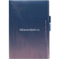 Бизнес-блокнот А5 80л "Градиент" линия, 7БЦ, цветной срез, 2 резинки д/ручки, 4 вида Y10880-24 от магазина "Карандаш"