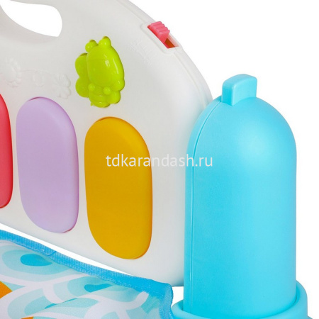 Коврик развивающий 47х36х9см голубой, текстиль/пластик (свет, звук) JB0333577 от магазина "Карандаш"